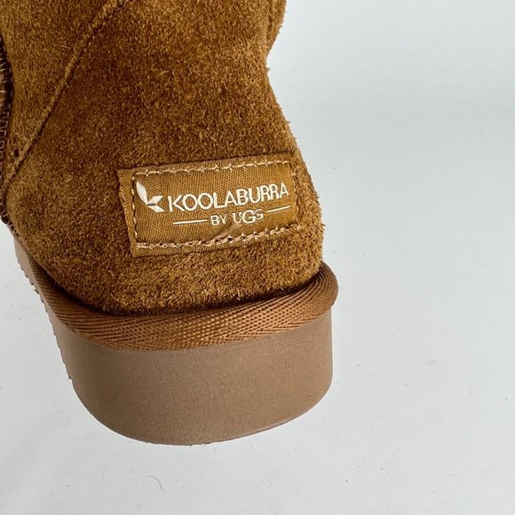 Koolaburra Ugg Koola Short Womens Boots Chestnut Brown Suede 1017090 size 9 - Picture 12 of 16